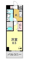 平野駅 徒歩3分 5階の物件間取画像